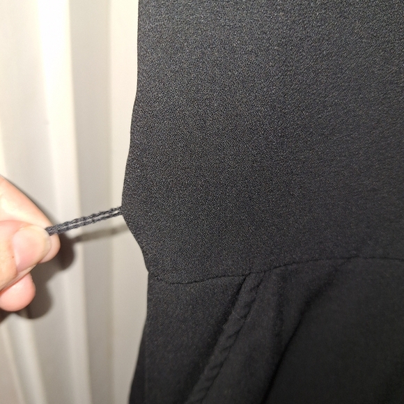 A New Day Black Pant Suit Jumper One Piece XL - Picture 3 of 5